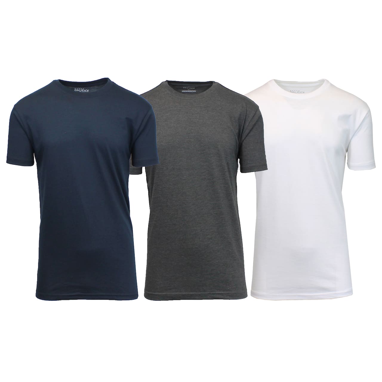 Galaxy By Harvic Crew Neck Men's T-Shirt 3 Pack
